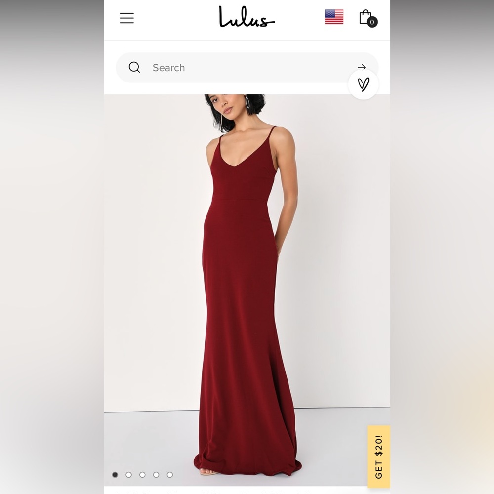 Infinite glory wine dress.
